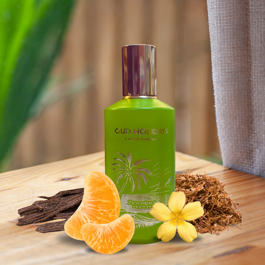Oud Holidays - a citrusy woody unisex fragrance