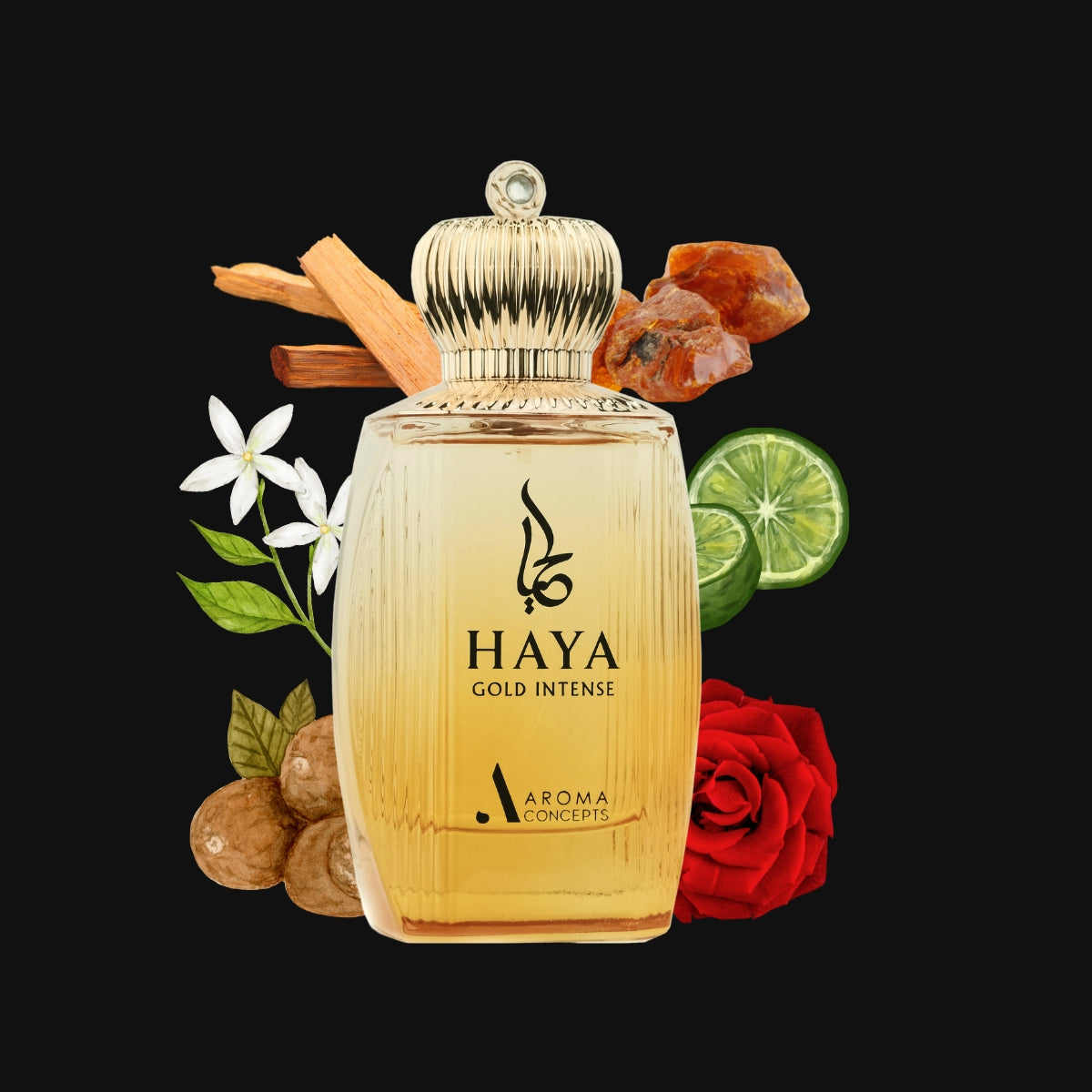  Haya Gold Intense & kahir felicity bundle - Floral amber fragrances 