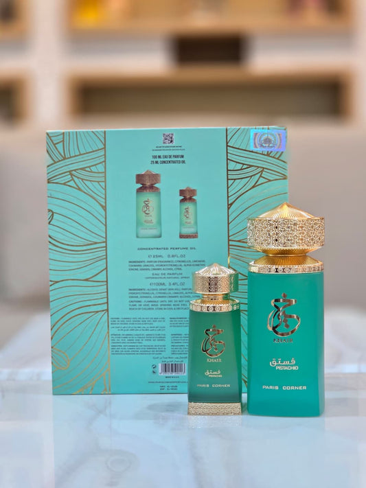 Bundle Khair Pistachio Oil & Perfume EDP
